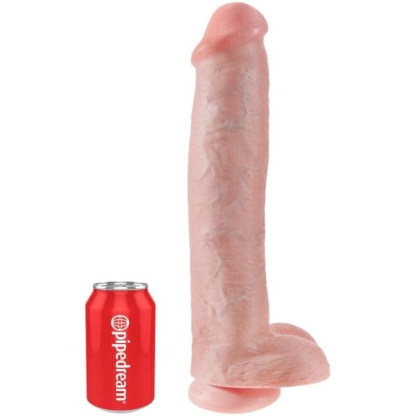 KING COCK - REALISTIC PENIS WITH BALLS 34.2 CM LIGHT 5